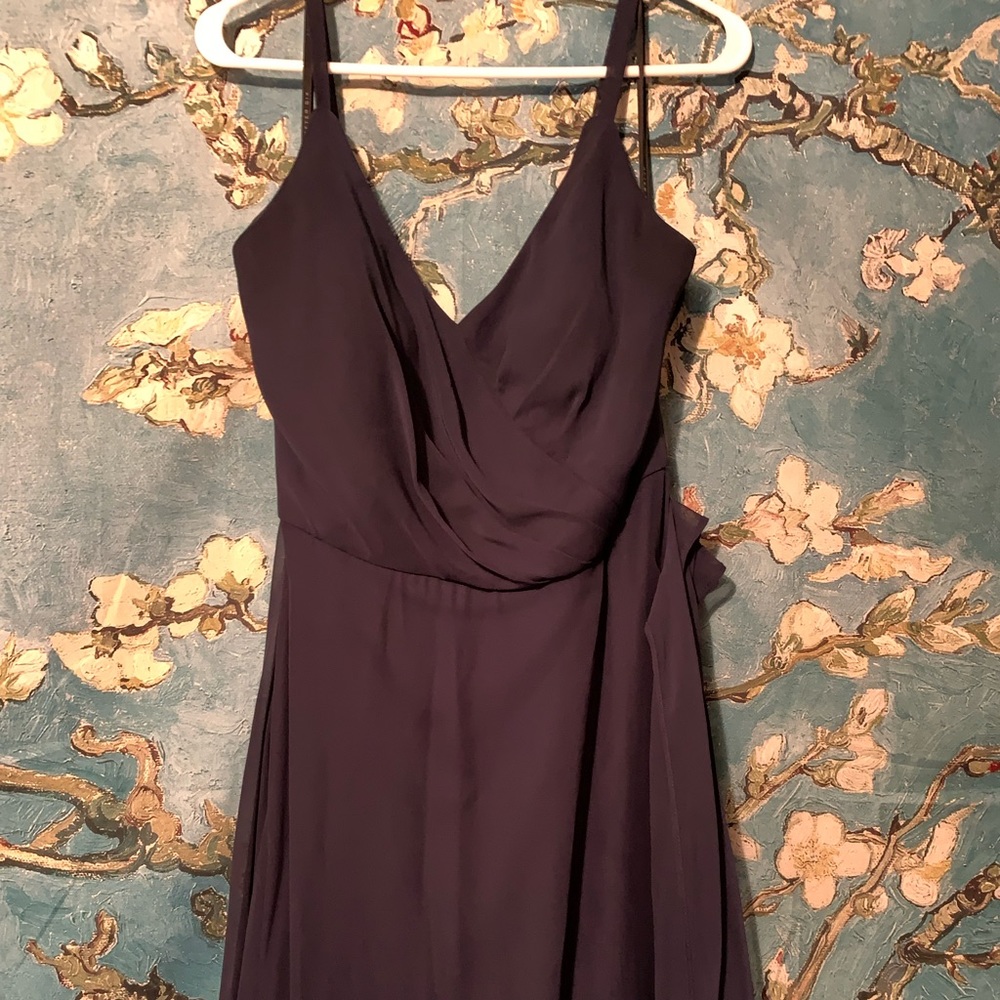Dessy Midnight bridesmaid dress RUNS SMALL